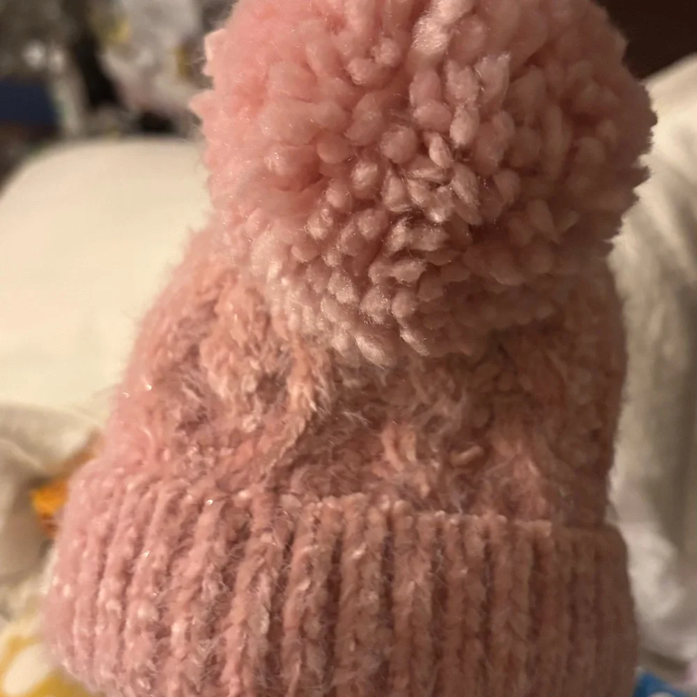 The Children's Place Pink Knit Pom-Pom Hat